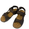 Sandalia con tira ajustable para hombre marron perfil