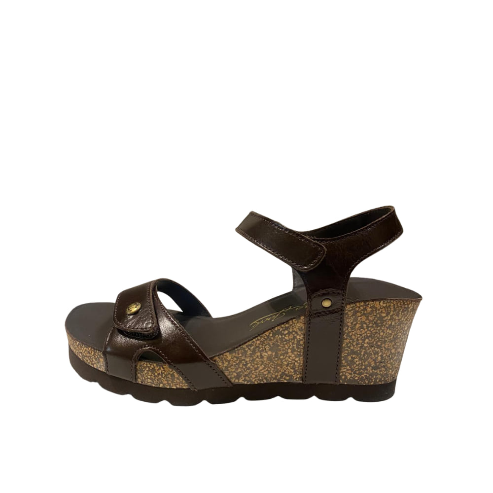 Sandalia marron chocolate modelo Julia