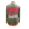 Sudadera AMORE temporada para mujer en verde parte trasera