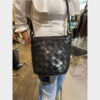 Medida Bolso M Bandolera con piel trrenzada Negro BIBA