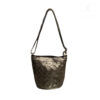 Bolso M Bandolera en piel trenzada Negro BIBA