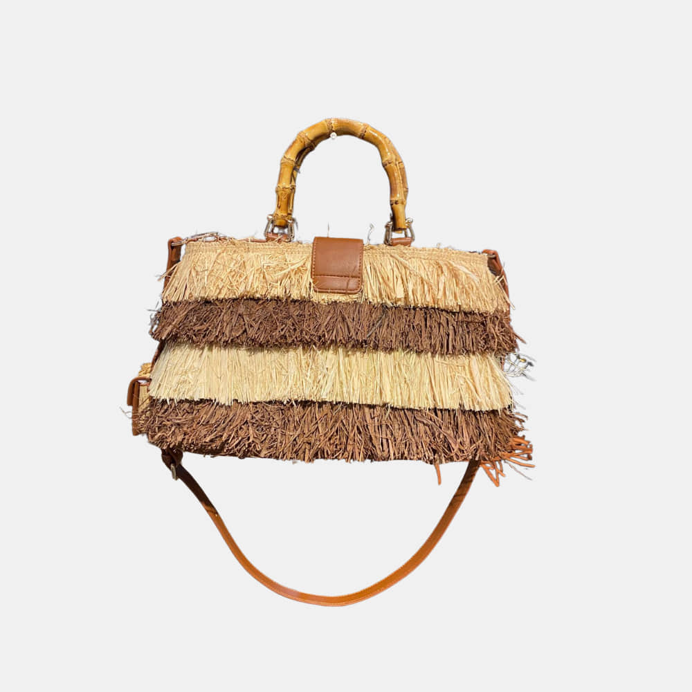 Bolso Paja RUE MADAME detrás