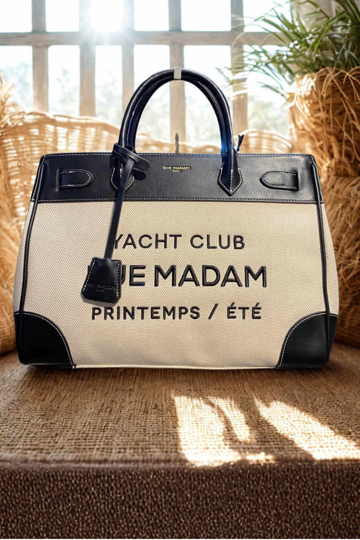 Bolso Tote Canvas XL con bandolera extraíble.