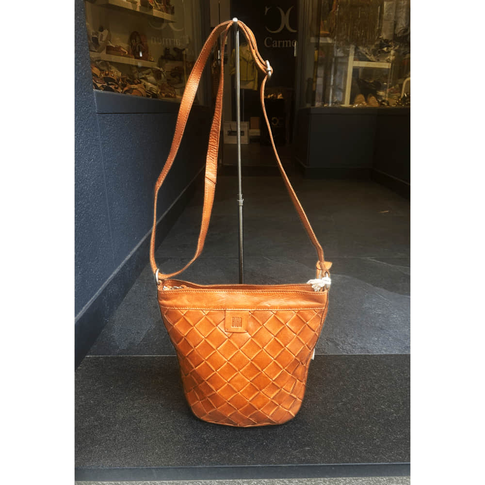 Bolso bandolera Cuero con cremallera BIBA