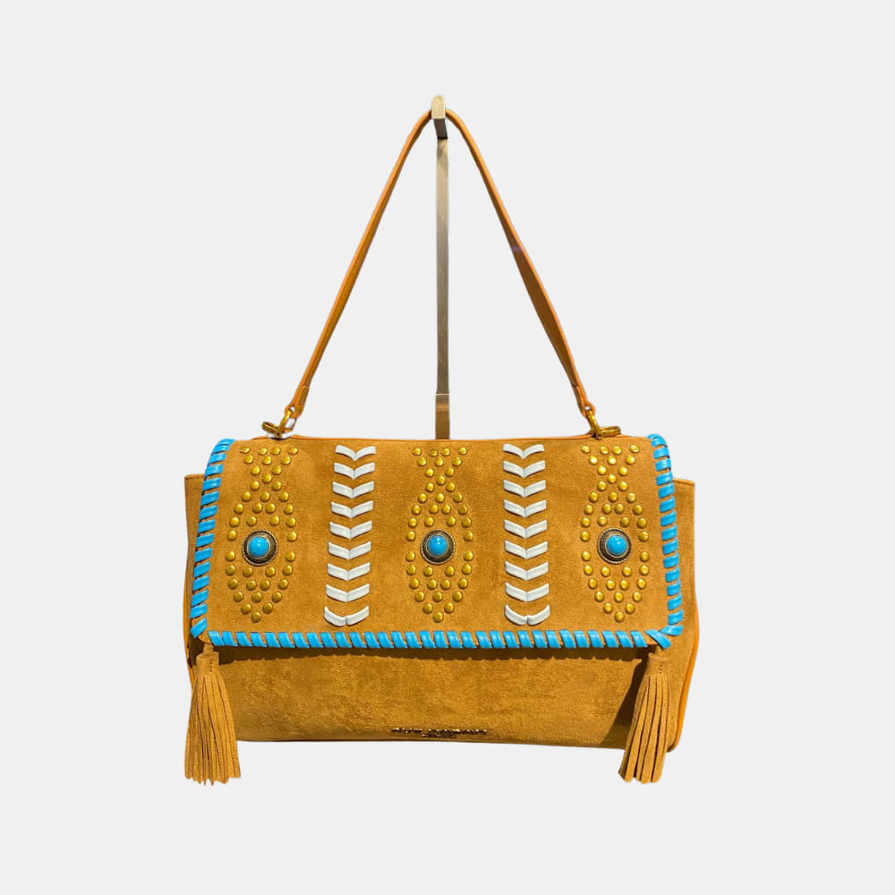 Bolso boho con detalles turquesa RUE MADAME