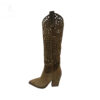 Botas altas con grabado Camel