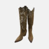 Botas altas con grabado Camel Perfil