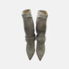 Botas de ante con grabado Boho frente