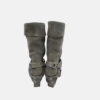 Botas de ante con grabado Boho trasera