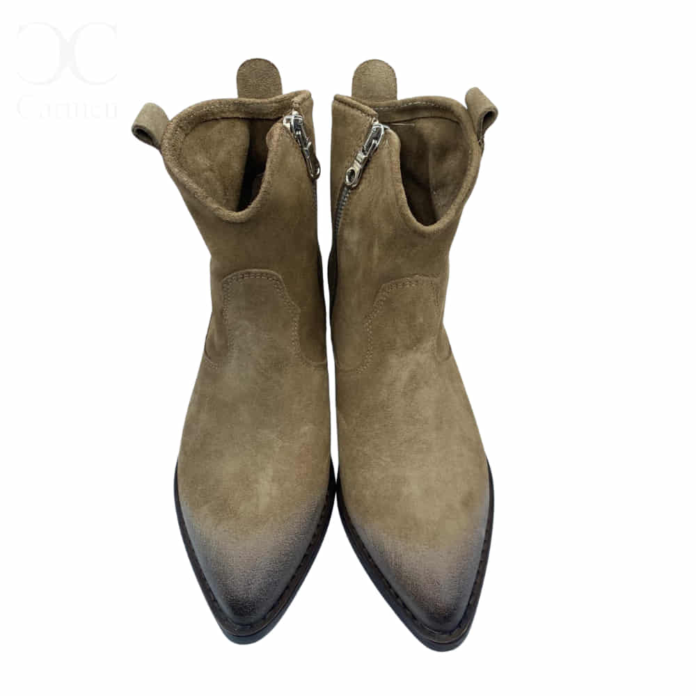 Botin campero en ante Cuero frente