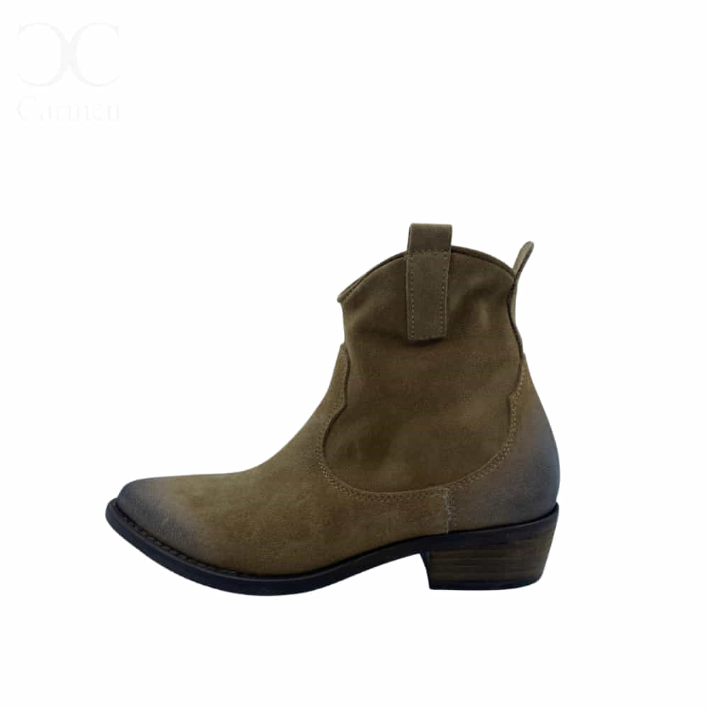Botin campero en ante Cuero