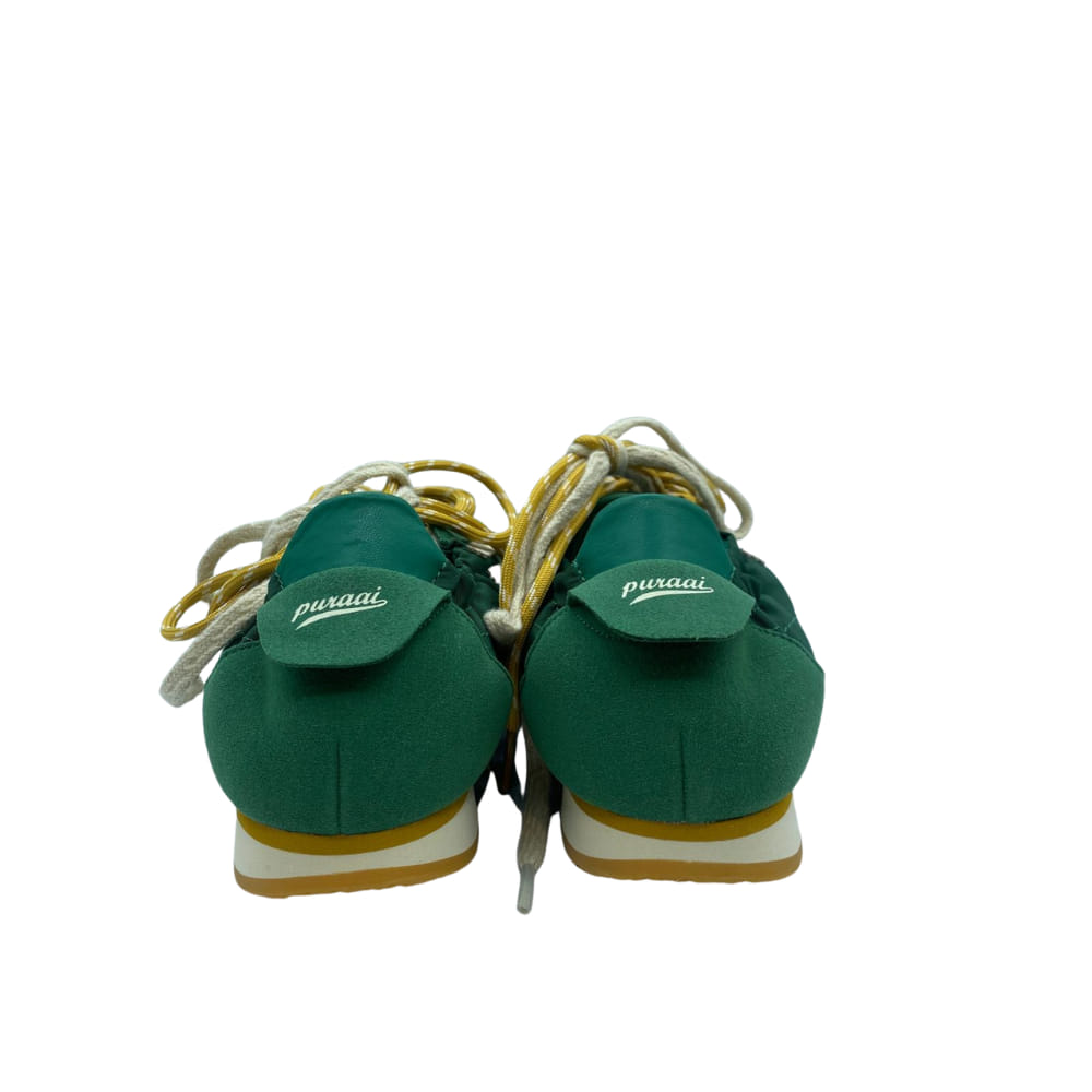 Deportivas Bicolor Verde Puraai trasera