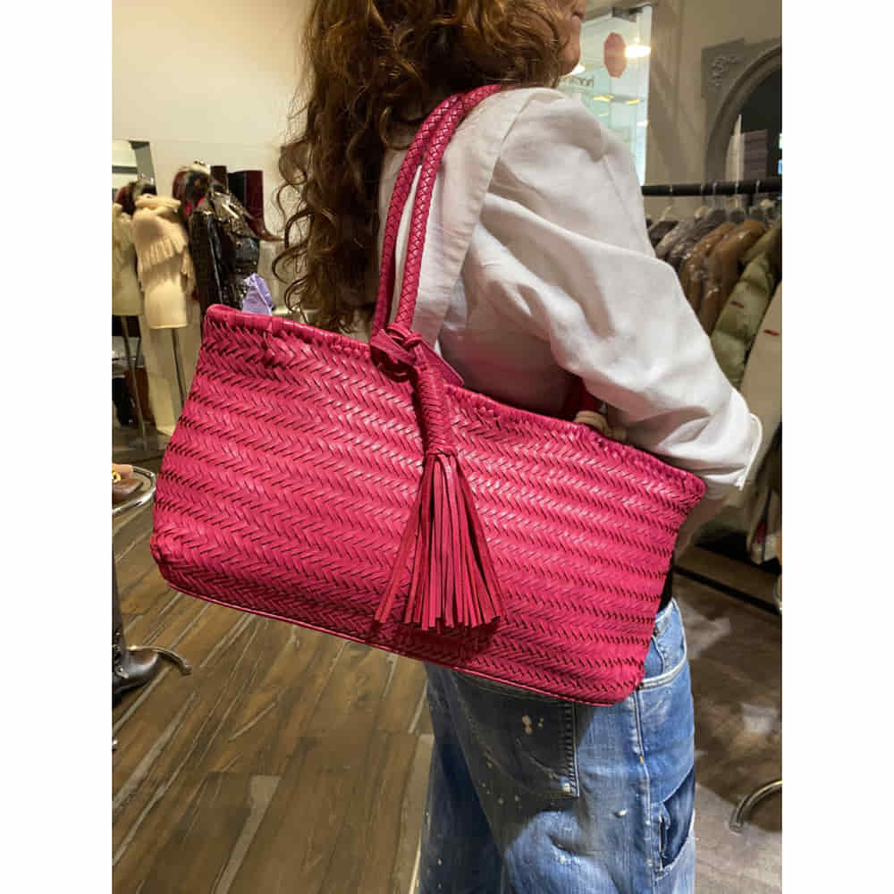 Medida Bolso Rosa Perkins L de BIBA