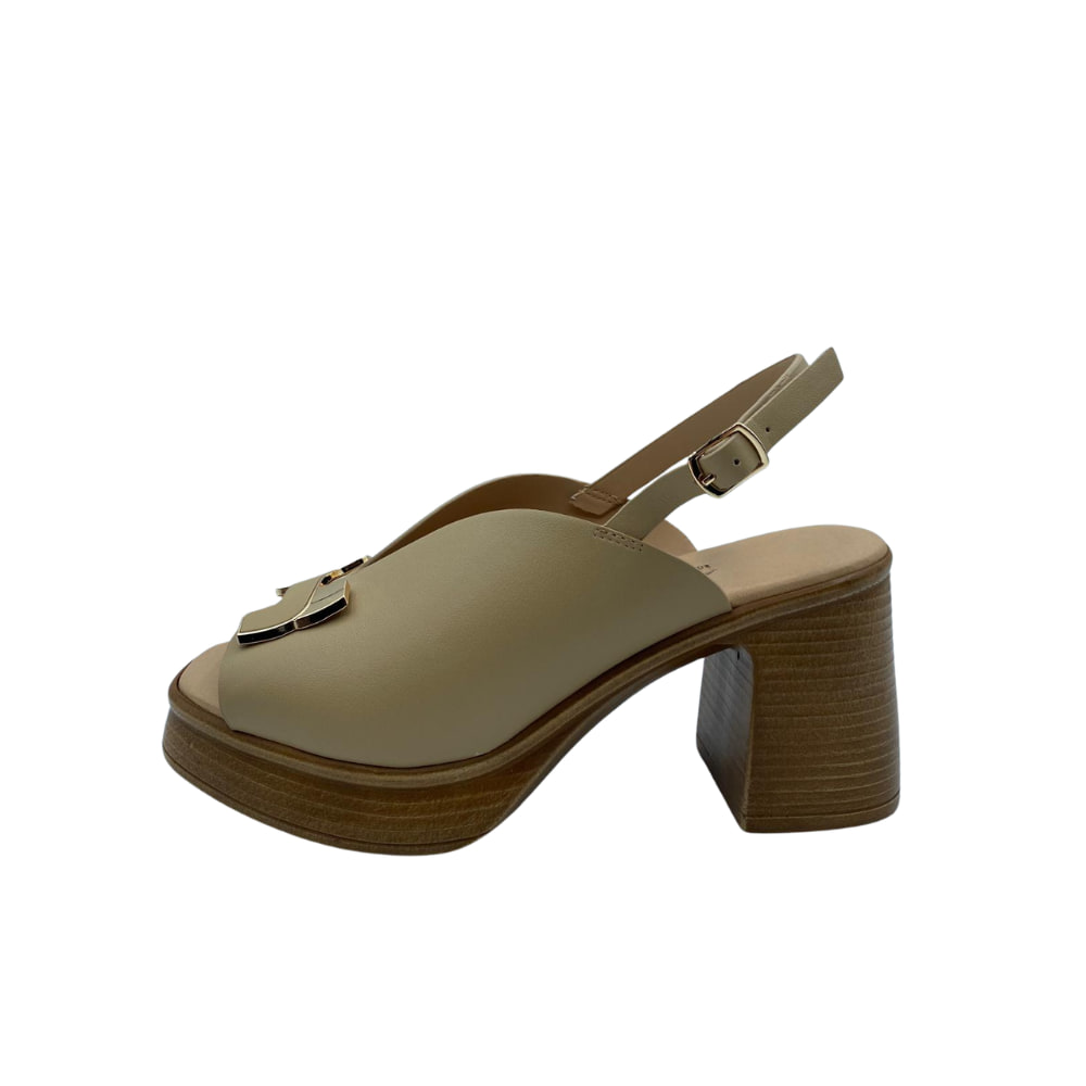 Sandalia Plataforma Beige H