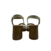 Sandalia Plataforma Trenzada Beige trasera