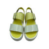 Sandalia Tiras Beige & Gris frente