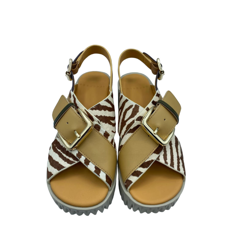 Sandalia Zebra Plataforma frente