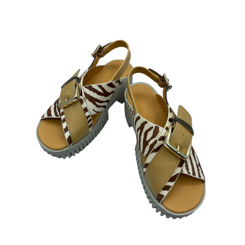 Sandalia Zebra Plataforma perfil