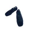 Sandalia baja Rejilla Strass perfil Sandalia baja Rejilla Strass perfil en negro