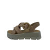 Sandalias Plataforma Cruzadas Marrón Sandalias Plataforma Cruzadas Marrón