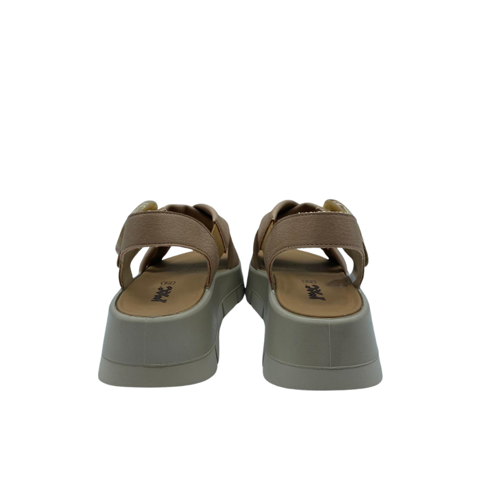 Sandalias Plataforma Cruzadas Marrón trasera Sandalias Plataforma Cruzadas Marrón trasera