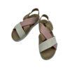 Sandalias Plataforma Tricolor IMAC modelo make up perfil