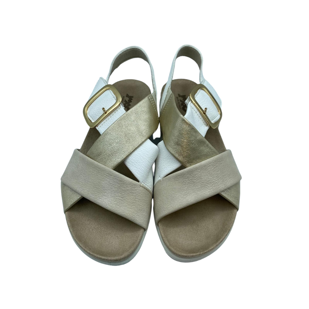 Sandalias Plataforma Tricolor IMAC modelo shining frente