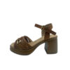 Sandalias Plataforma trenzado Cuero con pulsera de hebilla