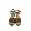 Sandalias Plataforma trenzado Cuero frente