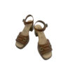 Sandalias Plataforma trenzado Cuero perfil