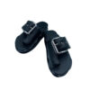 Sandalias Ring toe piel Negro perfil