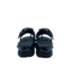 Sandalias Ring toe piel Negro trasera