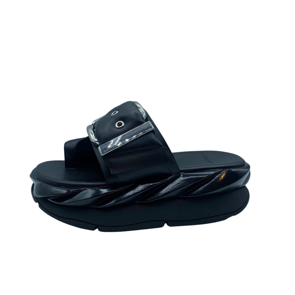 Sandalias Ring toe piel Negro