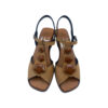 Sandalias de piezas geométricas color Camel