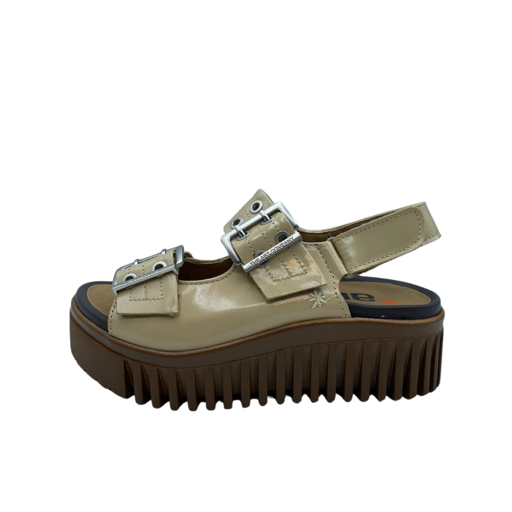 Sandalias plataforma ART Beige