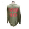 Sudadera verde Karma trasera