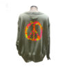 Sudadera verde Nice trasera