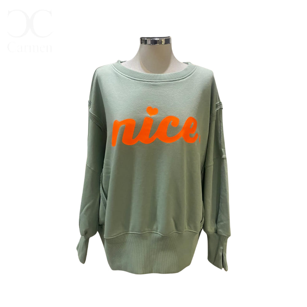Sudadera verde Nice