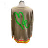 Sudadera LOVE marron trasera
