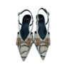 Zapato Salon Beige Grabado Serpiente frente Zapato Salon Beige Grabado Serpiente frente