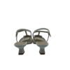 Zapatos Rejilla Beige Dorado con detalles degradados trasera