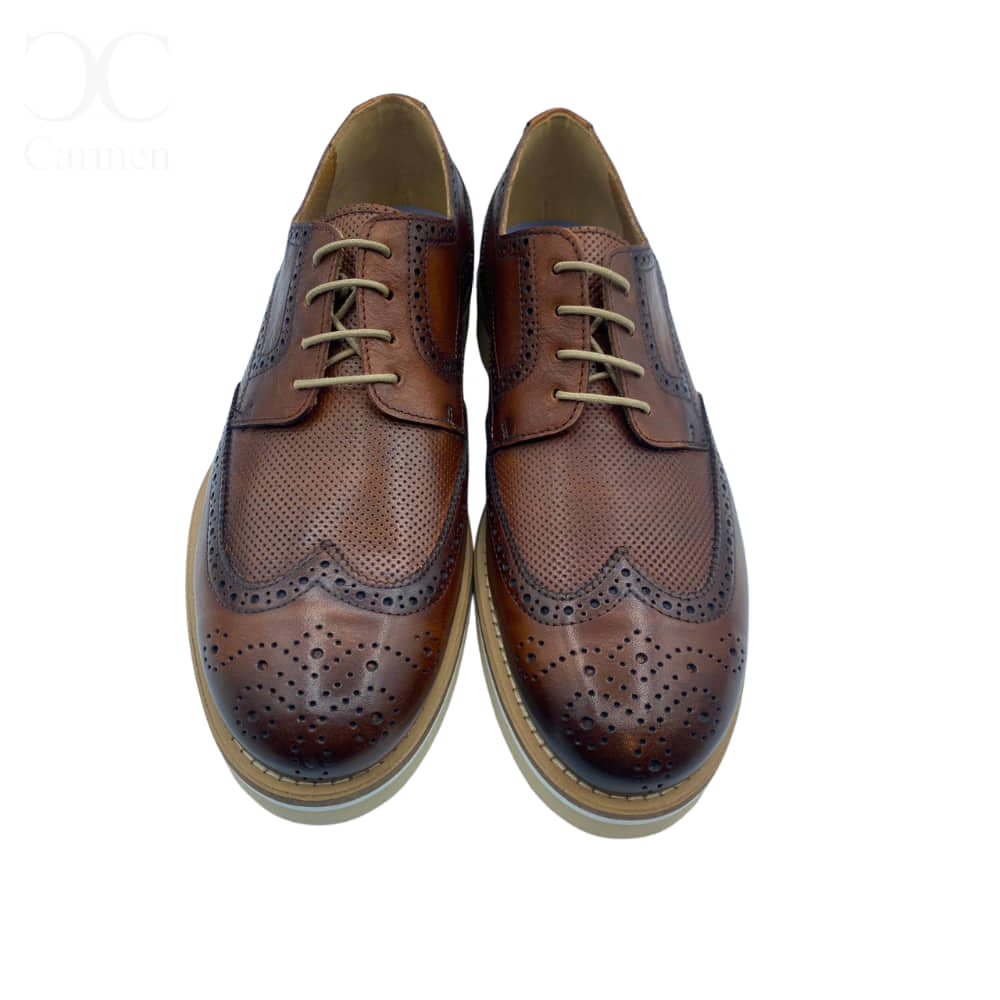 Zapatos hombre marrón CALCE frente Zapatos hombre marrón CALCE frente