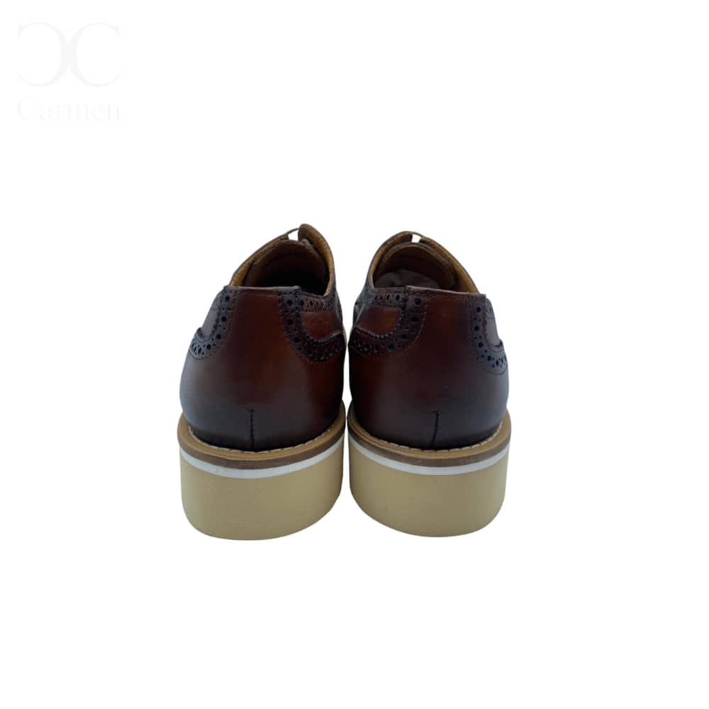 Zapatos hombre marrón CALCE trasera Zapatos hombre marrón CALCE trasera