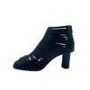 Sandalia Botin Tiras en Cuña negro