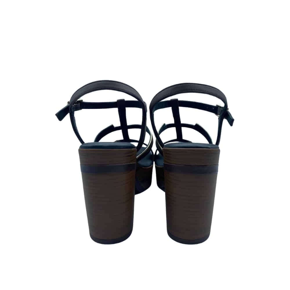 Sandalias Plataforma Black Gold trasera
