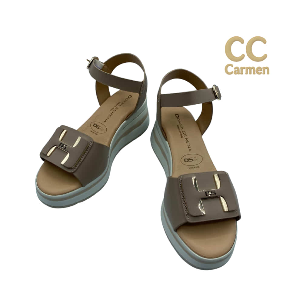 Sandalias Plataforma H Chocolat frente