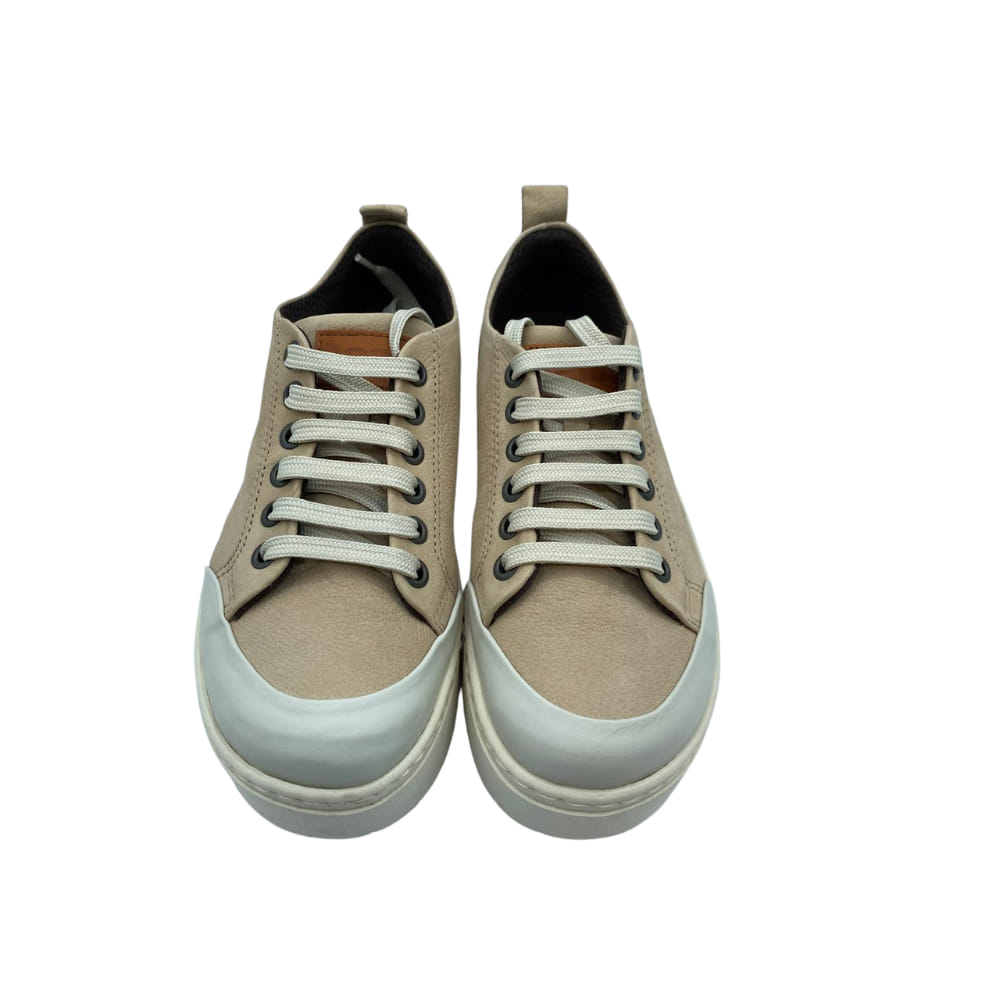 Zapatillas beige mujer ART frente