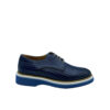 Zapato Blucher de Rejilla Calce Azul de hombre