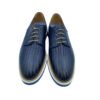 Zapato Blucher de Rejilla Calce Azul de hombre frente