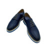 Zapato Blucher de Rejilla Calce Azul de hombre perfil
